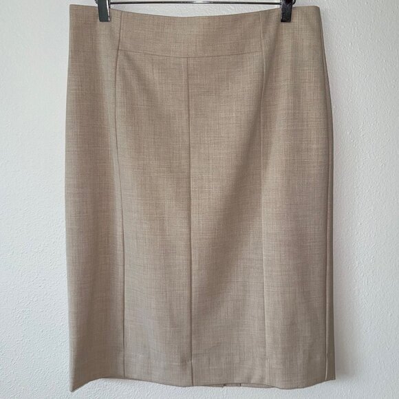 Worthington Dresses & Skirts - Worthington Tan Business Career Office Lined Pencil Skirt Size 12